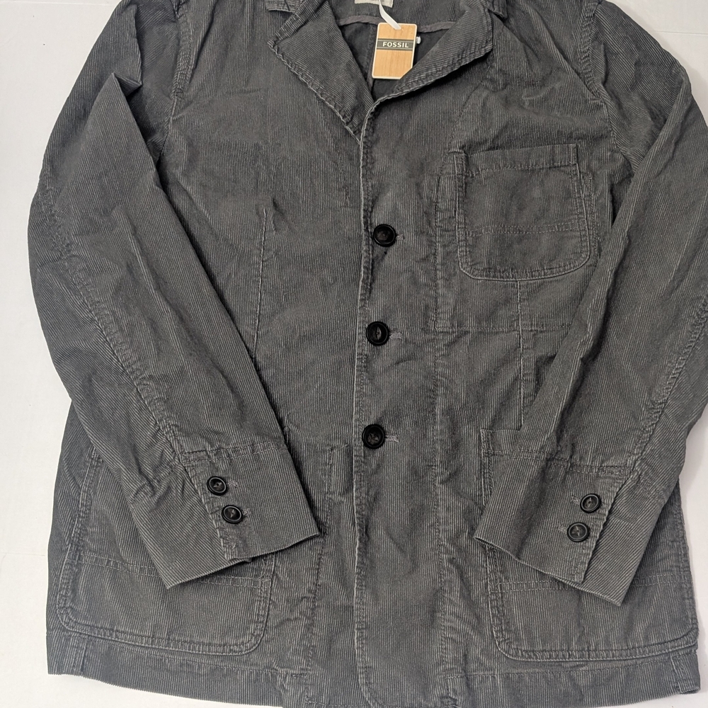 Fossil 54 Men's Corduroy Shirt Jacket Size XL